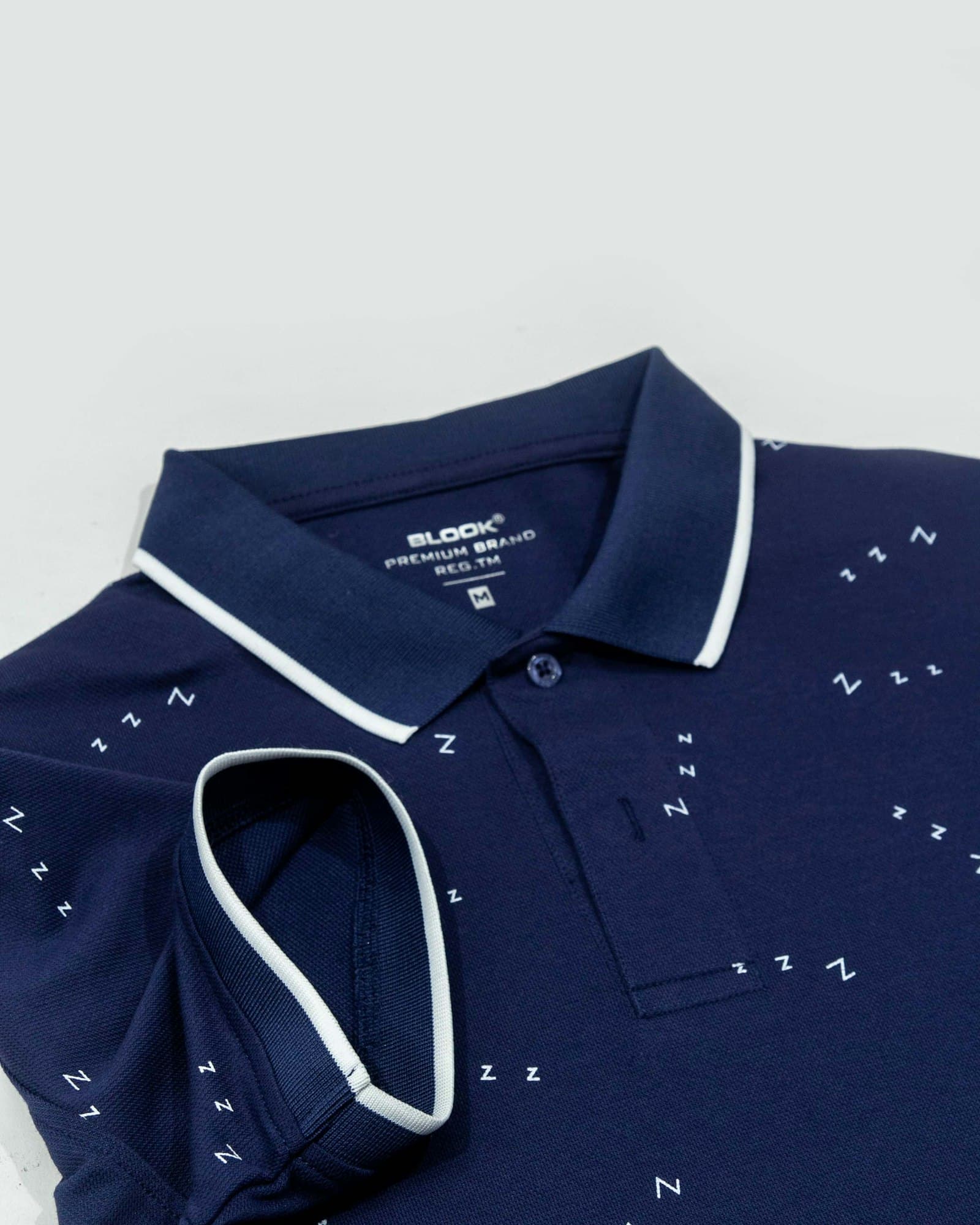 Polo piqué cổ bẻ xanh navy